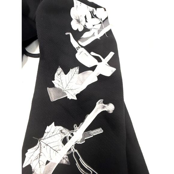 Off-White Black Graphic Hoodie Earbuds & Phone Print Size L – Rare Virgil Abloh - Picture 7 of 8